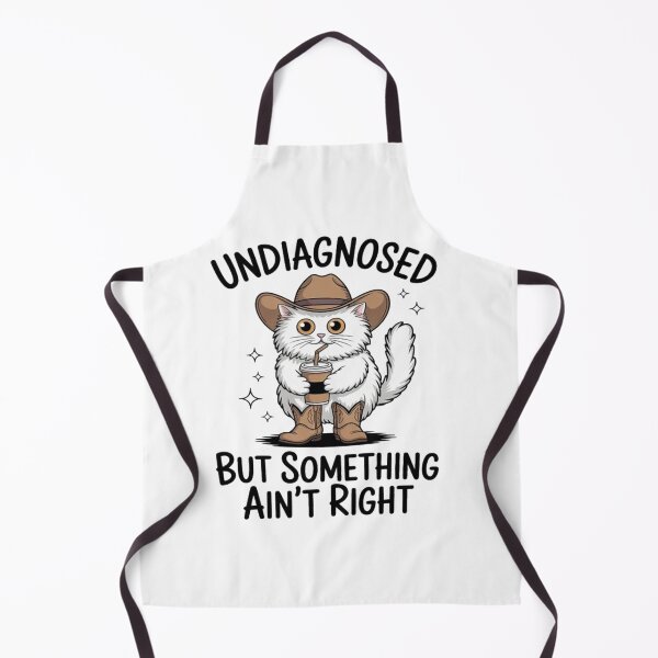 Item preview, Fun Cat Undiagnosed But Something Ain't Right, Mental Health designed and sold by JosephMelendez6.