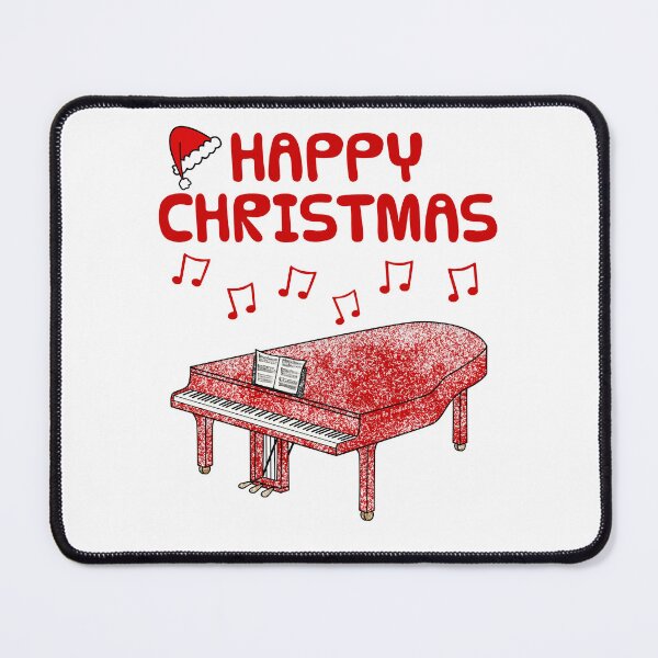 Artikelvorschau, Flügel, Weihnachtspianist, Musiklehrer (rot) entworfen und verkauft von doodlerob.