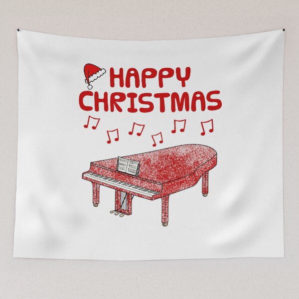 Item preview, Grand Piano Christmas Pianist Music Teacher (Red) designed and sold by doodlerob.