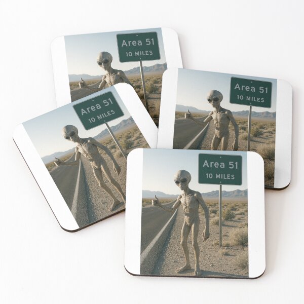 Item preview, Alien Hitchhiking Back to Area 51 designed and sold by Halifaxartguy.