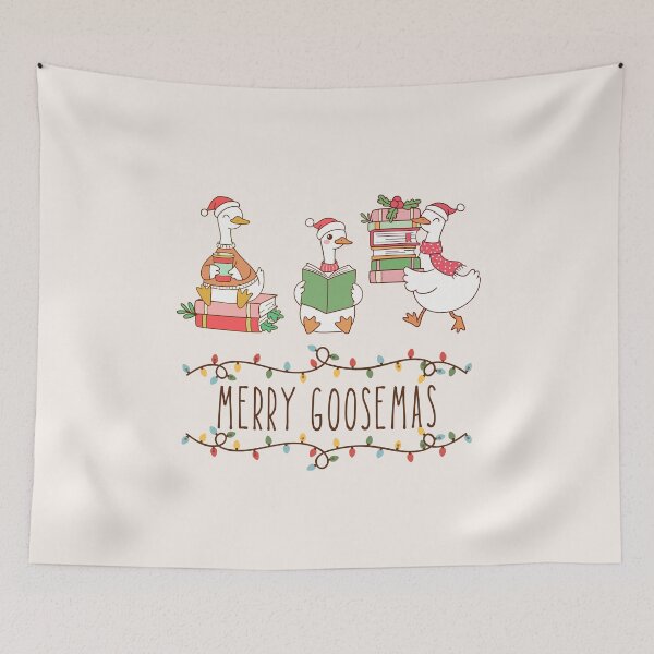 Item preview, Merry Goosemas: just a bookish goose designed and sold by ElixirCraft.