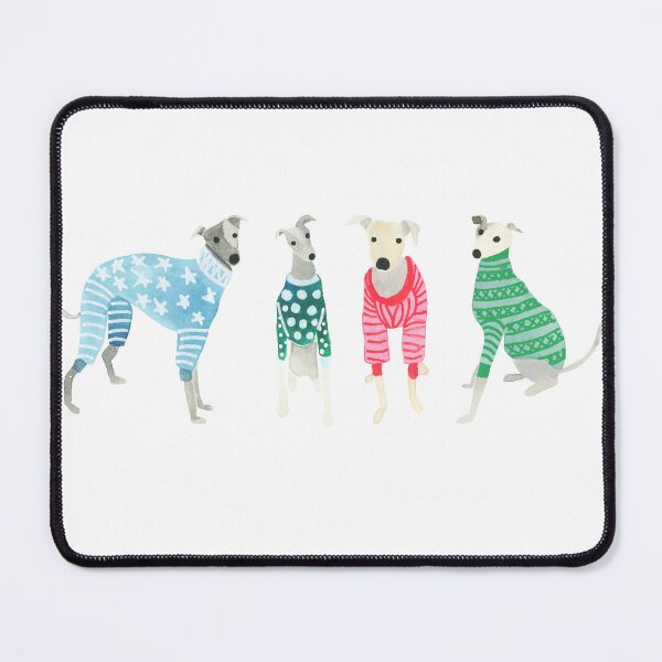 Item preview, Greyhounds whippets in Christmas Pyjamas Pyjamas sweaters Cute Sighthound Dog Lover Gift designed and sold by Hillary Holt.