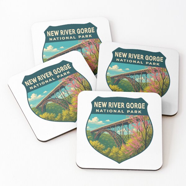 Item preview, New River Gorge National Park Retro Bridge Sticker designed and sold by Ismeal Von.