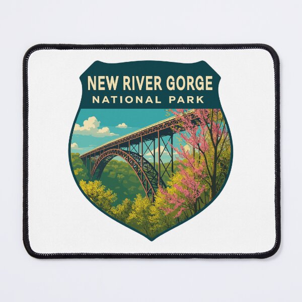 Item preview, New River Gorge National Park Retro Bridge Sticker designed and sold by Ismeal Von.