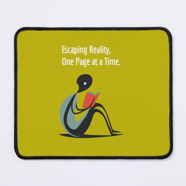 Item preview, "Escaping Reality, One Page at a Time" Book reading hobby design designed and sold by TR_fairydesigns.