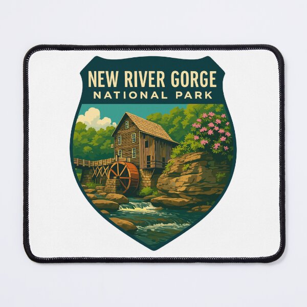 Item preview, New River Gorge National Park Retro Bridge Sticker designed and sold by Ismeal Von.