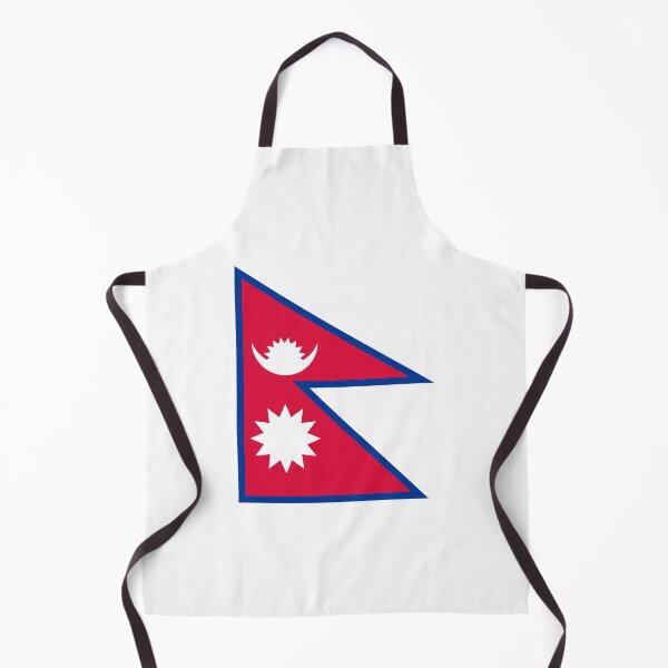 Item preview, Nepal Flag – Himalayan Crescent Peaks Design designed and sold by Dany05117671.