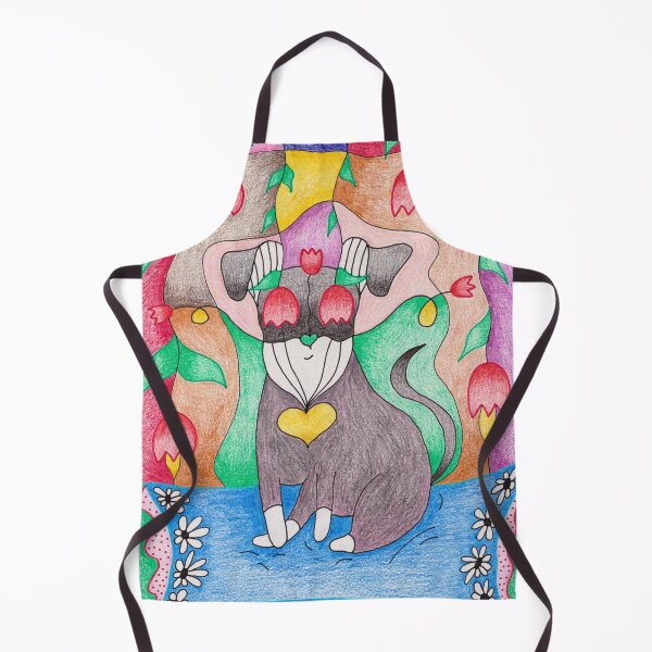 Artikelvorschau, Bunte Mini-Schnauzer-Zeichnung mit Tulpen entworfen und verkauft von nenanamart.
