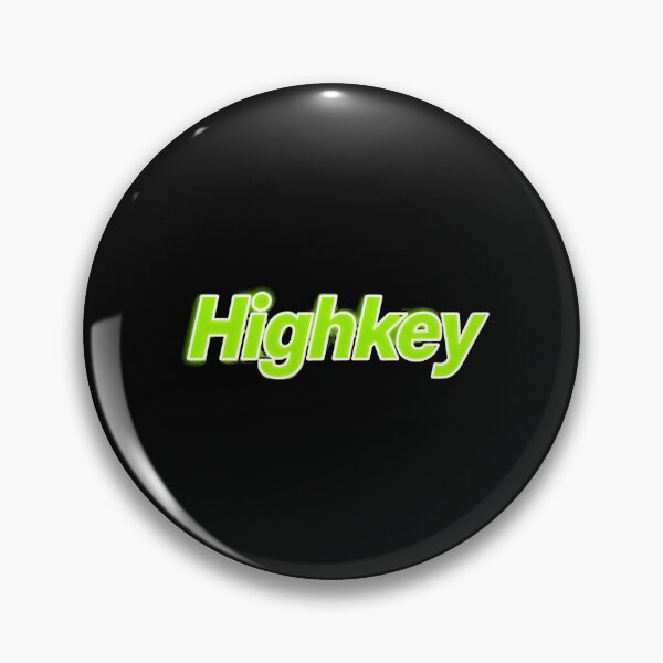 Item preview, Highkey - Fresh Green Typography designed and sold by LuckCraftStudio.