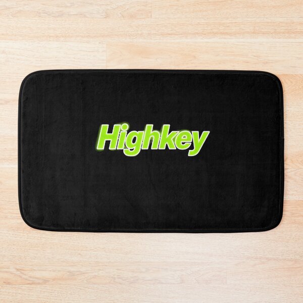 Item preview, Highkey - Fresh Green Typography designed and sold by LuckCraftStudio.