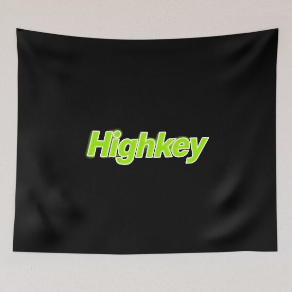 Item preview, Highkey - Fresh Green Typography designed and sold by LuckCraftStudio.