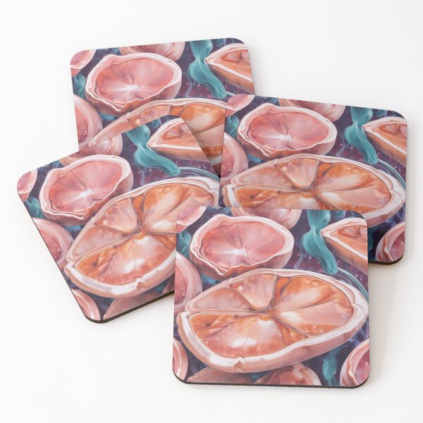Item preview, Vibrant Sliced Grapefruit Texture designed and sold by Help De Helpers.