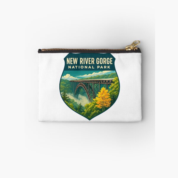 Item preview, New River Gorge National Park Retro Bridge Sticker designed and sold by Ismeal Von.