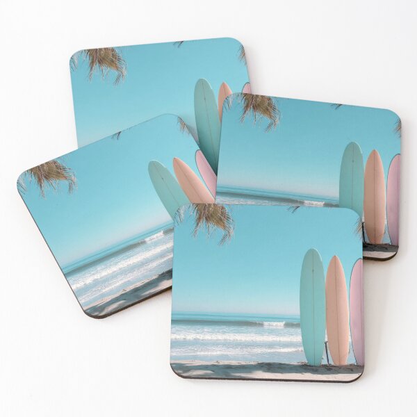 Item preview, Surfboards lined up on a sunny beach designed and sold by anytka.