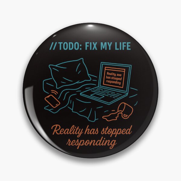 Item preview, Reality.exe Has Stopped Responding — Programmer Error Tee designed and sold by Tadeusz1.