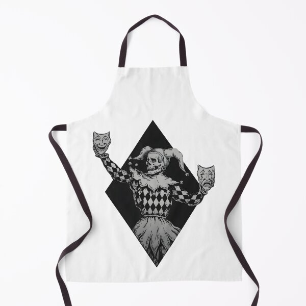 Item preview, Skeleton Jester Comedy Tragedy - Dark Clown Skull Tattoo Art designed and sold by InfiniteOrbit.