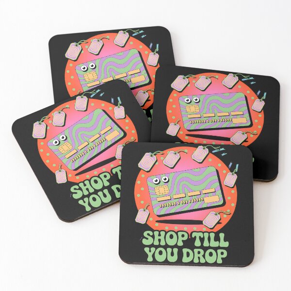 Item preview, Shop Till You Drop – Groovy Credit Card Retail designed and sold by Taans-Creation.