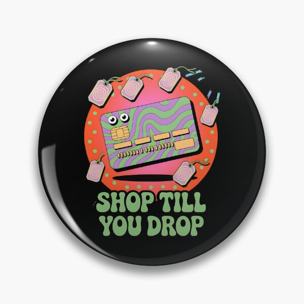 Item preview, Shop Till You Drop – Groovy Credit Card Retail designed and sold by Taans-Creation.