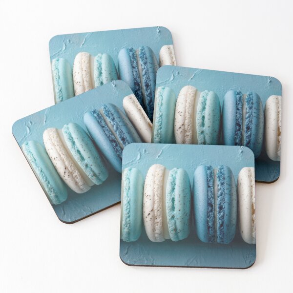 Item preview, Blue macarons on table designed and sold by anytka.