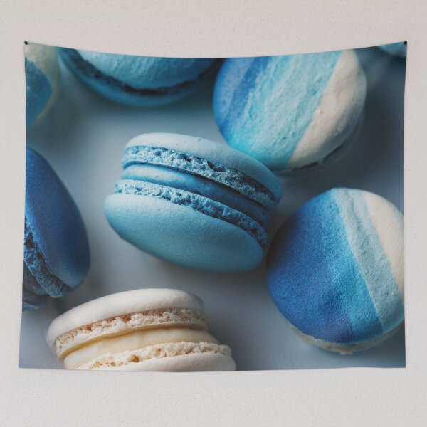 Item preview, Blue macarons displayed on a table designed and sold by anytka.