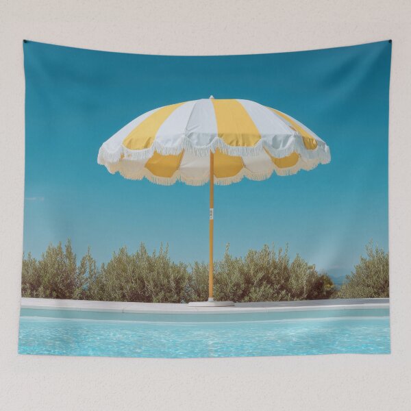 Item preview, Sunny pool day with umbrella designed and sold by anytka.