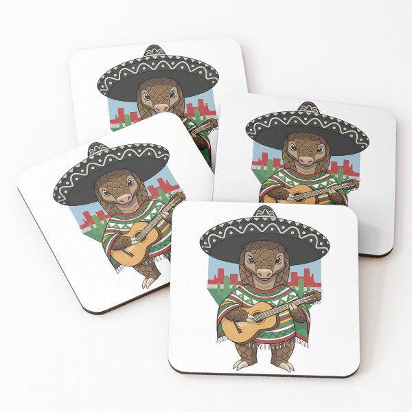 Item preview, Mexican Pangolin Sombrero Guitar Desert designed and sold by k3rstman1.