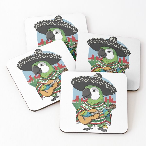 Item preview, Mexican Parrot Sombrero Guitar Fiesta designed and sold by k3rstman1.
