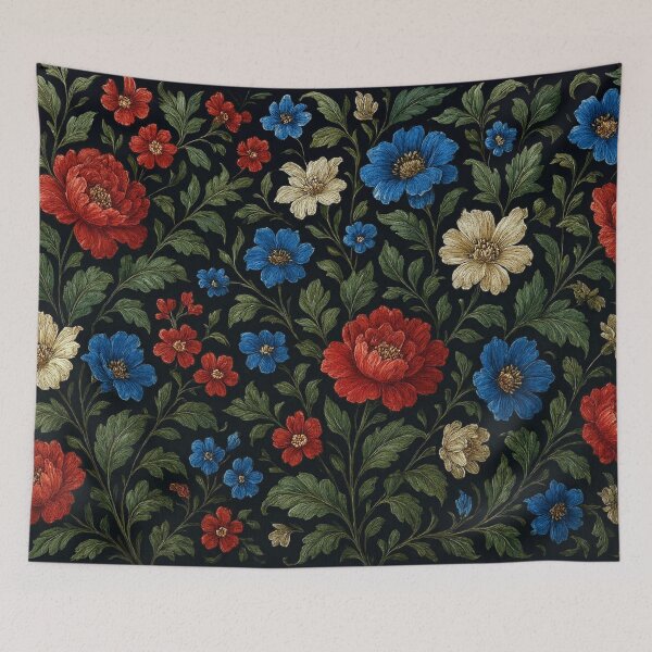 Item preview, Baroque flowers on dark designed and sold by Sigtrix.