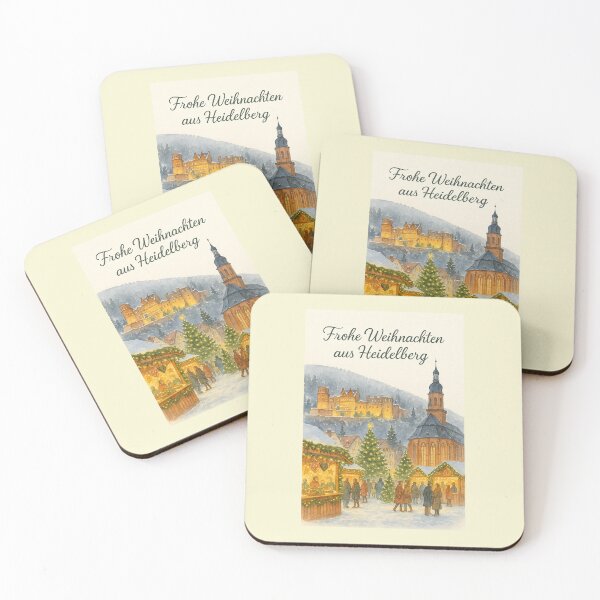 Item preview, Christmas in Heidelberg – Frohe Weihnachten designed and sold by Novel Works Studio.