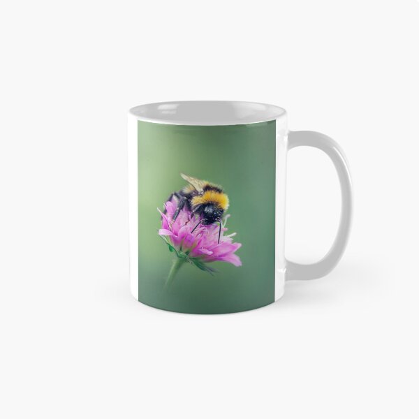 Item preview, Bumblebee perched on a Macedonian scabious flower designed and sold by Mihaela Limberea.