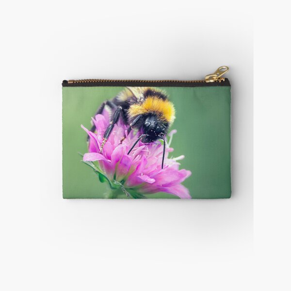 Item preview, Bumblebee perched on a Macedonian scabious flower designed and sold by Mihaela Limberea.
