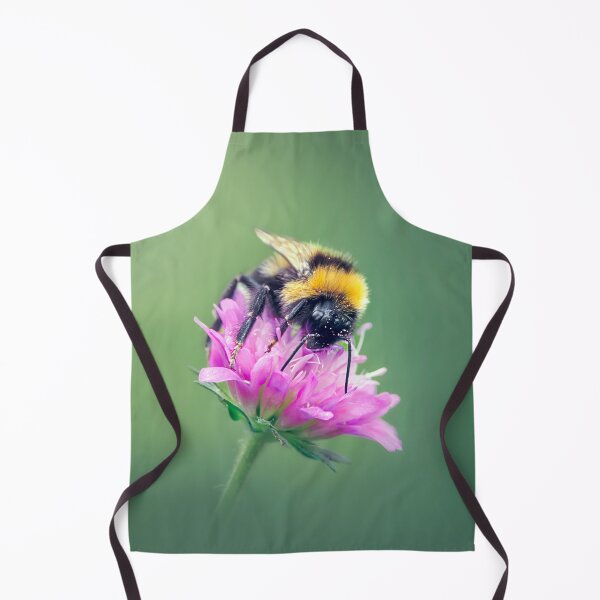 Item preview, Bumblebee perched on a Macedonian scabious flower designed and sold by Mihaela Limberea.