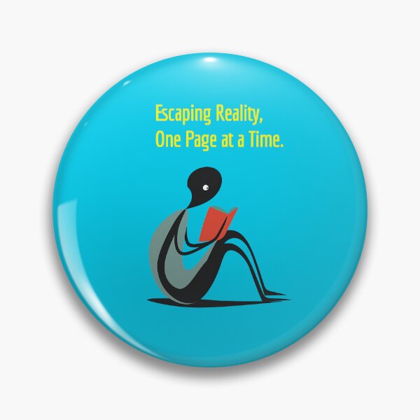 Item preview,  "Escaping Reality, One Page at a Time" Book reading hobby design    designed and sold by TR_fairydesigns.