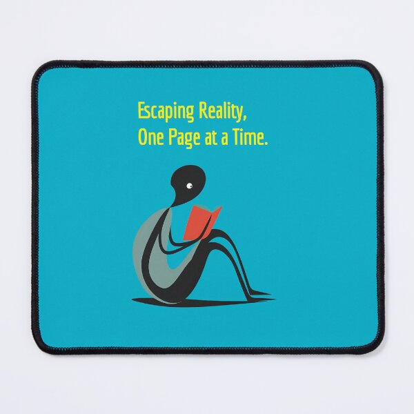 Item preview, "Escaping Reality, One Page at a Time" Book reading hobby design designed and sold by TR_fairydesigns.