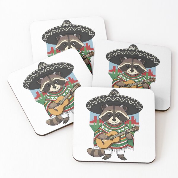Item preview, Mexican Raccoon Sombrero Guitar Fiesta designed and sold by k3rstman1.