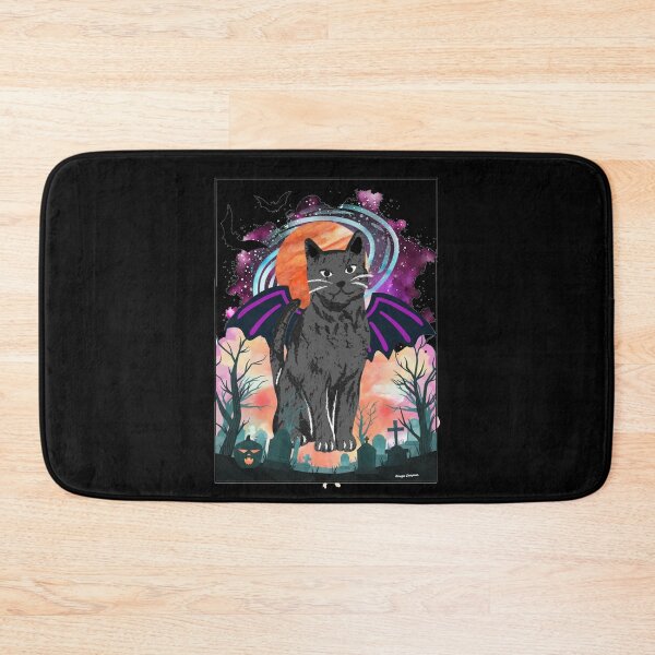 Item preview, Cosmic Cat with Bat Wings  designed and sold by artbyomega.