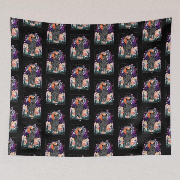 Item preview, Cosmic Cat with Bat Wings  designed and sold by artbyomega.