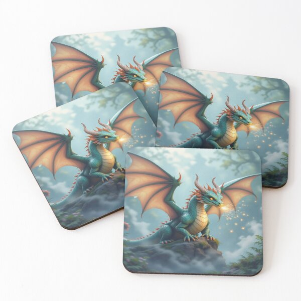 Item preview, Mystic Dragon in Forest Mist – Magic, breath & wings between fog, light & ancient silence designed and sold by FotoworldEdel.