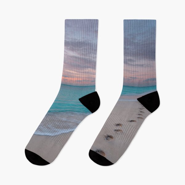 Item preview, Footprints on sunset beach designed and sold by anytka.