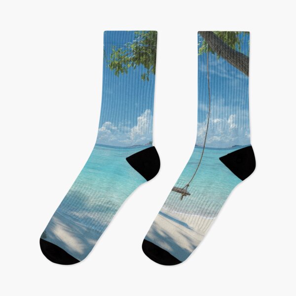 Item preview, Tropical beach with a peaceful swing designed and sold by anytka.