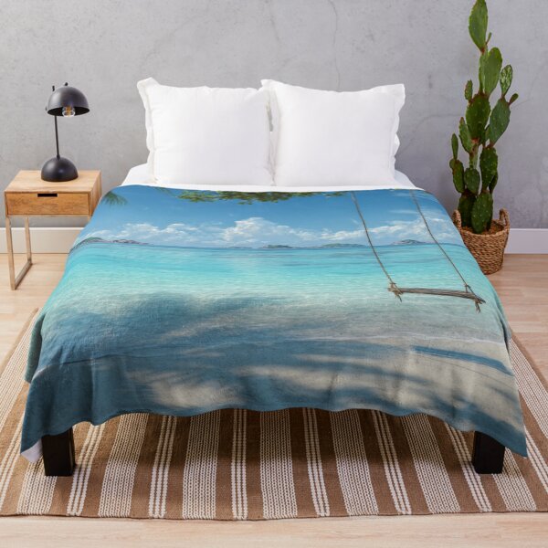 Item preview, Tropical beach with a peaceful swing designed and sold by anytka.