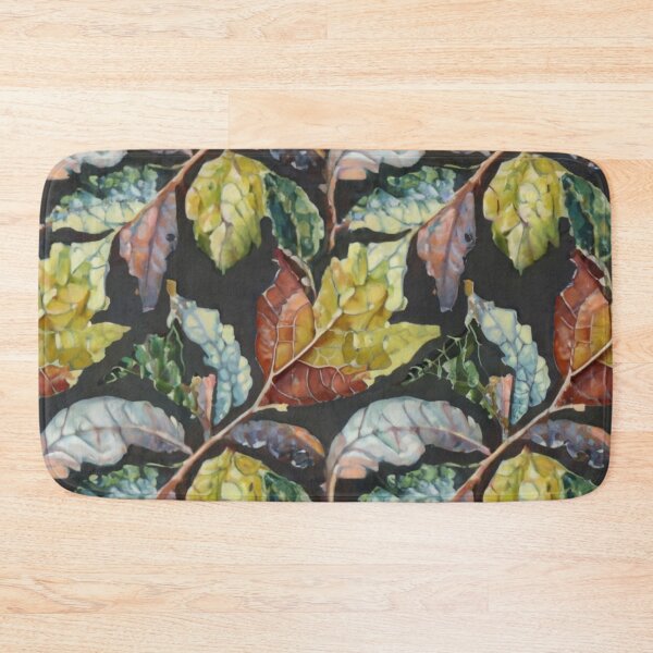 Item preview, detail, high quality, intricate lighting, luminism, overall leaf tile pattern designed and sold by gulka8.