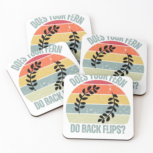 Item preview, Does Your Fern Do Backflips? Cute Funny Fern Lover Quote designed and sold by 123artistickay.