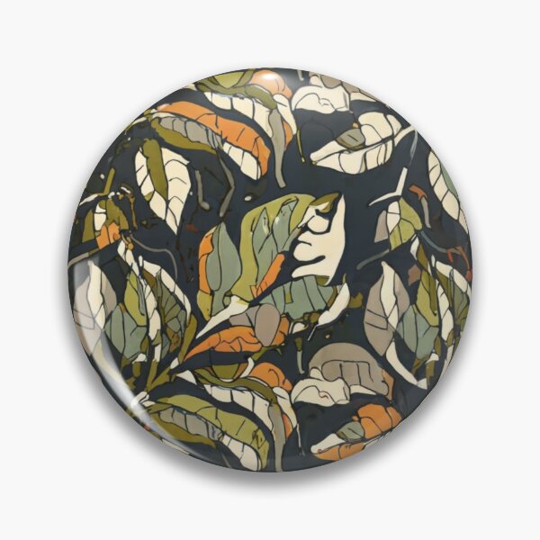 Item preview, detail, high quality, intricate lighting, luminism, overall leaf tile pattern designed and sold by gulka8.