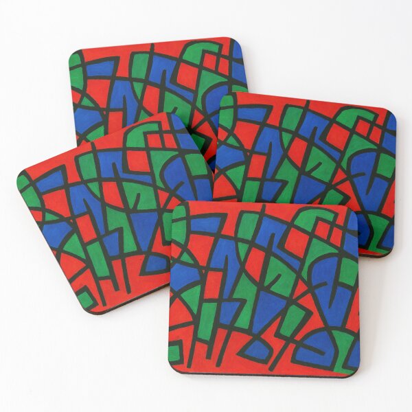 Item preview, Red grid, color geometry, tension designed and sold by Sigtrix.