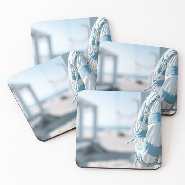 Item preview, Lifebuoy near sandy beach at noon designed and sold by anytka.
