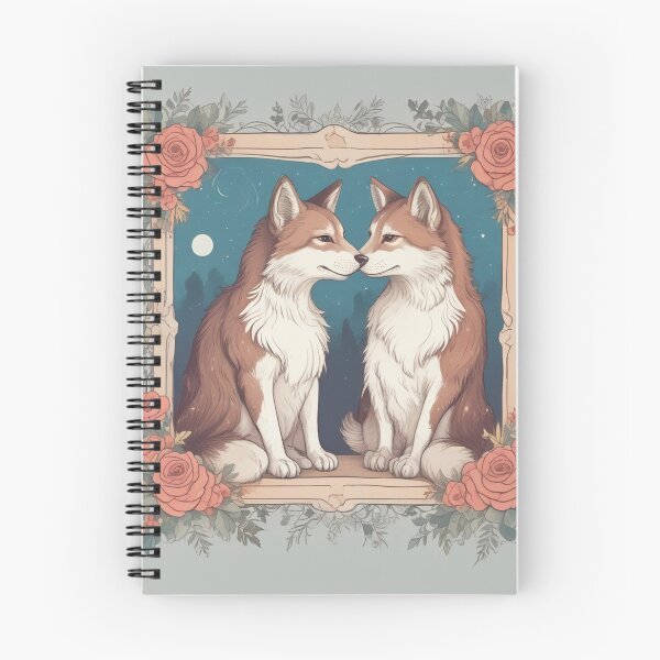 Item preview, Romantic Fox Couple Embraced by Roses designed and sold by Help De Helpers.