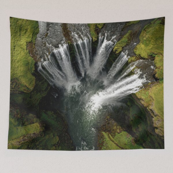 Item preview, Waterfall cascades onto rocky pool designed and sold by anytka.