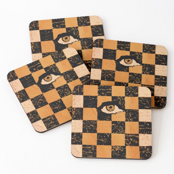 Item preview, Halloween eye chess pattern mystery magic witchcraft hypnosis designed and sold by Luzi Illustrella.