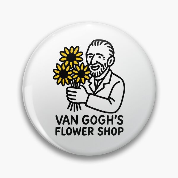 Item preview, Van Gogh’s Flower Shop – Funny Bold Doodles Art designed and sold by Bold Doodles.